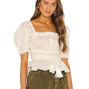 Moon River Puff Sleeve Top